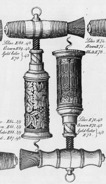 Who made the Thomason Type Gothic Windows, Harvest and Osborne & Co Barrel Corkscrews?